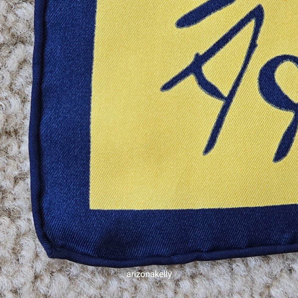 RARE UC Berkeley 100% Silk Scarf Hand-Rolled Aksesaré 2004 Collectible - Picture 3 of 12
